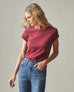 Women's Premium Slub Crew Tee - Tibetan Red